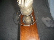 VINTAGE SHIPS BRASS GLOBE OIL LANTERN WITH BURNER