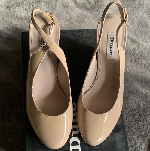Dune london beige patent - london,