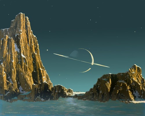 Chesley bonestell saturn - chesley,