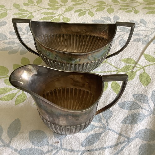 Vintage silver plated sugar - plated,