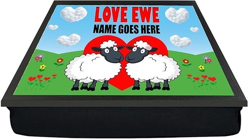 Love ewe laptray sheep dad - love,