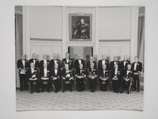 Lord Mountbatten Admiralty Winston Churchill Prince Philip 1950s Large Photo 