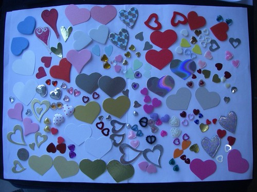 Job lot 180 hearts 2x90 - lot,