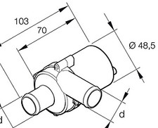 Webasto Eberspacher Pierburg Water Pump FLANGE