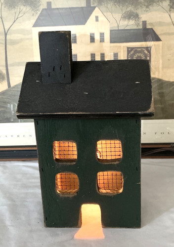 Primitive amish salt box - primitive,