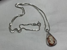 Jewellery Wonderful Vintage 925 Sterling Silver Cameo Necklace, Past Times?