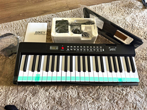 Glarry key black electronic - 88-key,