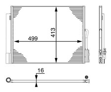 Mahle Aircon condenser PREMIUM