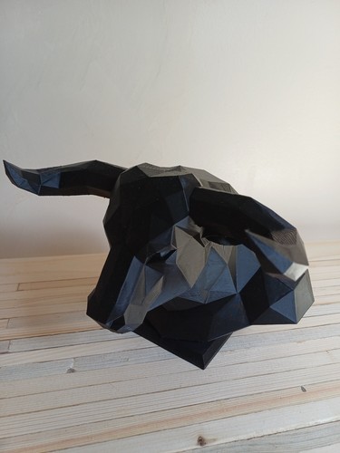 Taurus bull bust sculpture - bust,