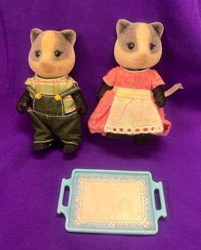 Sylvanian families badgers - badgers, and