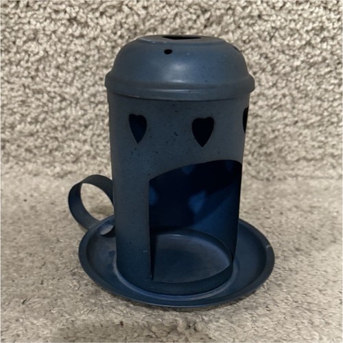Blue metal heart - blue,