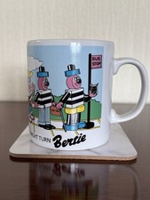 Vintage Retro Advertising Mug Bertie Bassett  One Too Many And You Might Turn