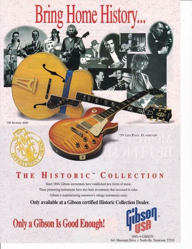 Rare 1993 gibson - gibson, historic