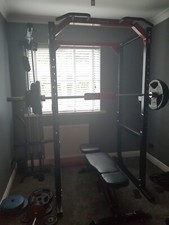 Body Max CF475 Heavy Power Rack, Lat Pull Down, Bench, 140kg Weights, 7ft bar