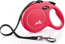 Flexi Dog Lead. Classic Red