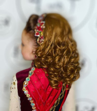 LEIA SHORTER LENGTH IRISH DANCING WIG - AVAILABLE IN MULTIPLE COLOURS
