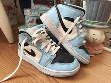 Air Jordan 1 Mid GS 'Ice Blue' Youth Size 3.5