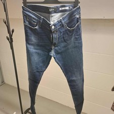 Replay Waitom Jeans 32W Blue Skinny Fit – Designer Denim for Men