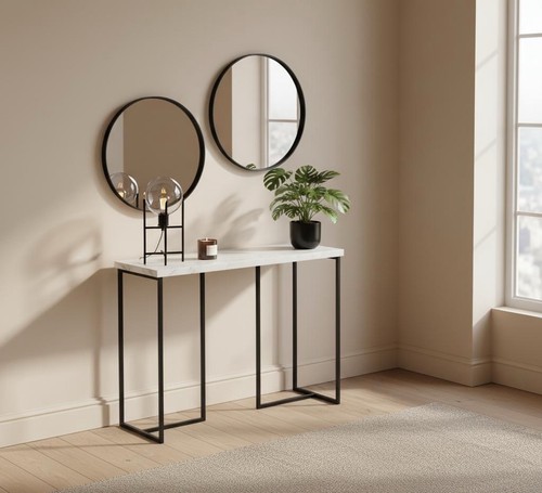 Marble hallway console table