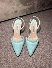 Manolo blahnik turquoise blue