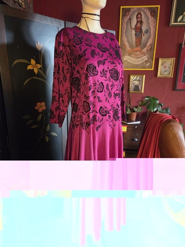 Vintage 1980s fuscia pink - vintage,