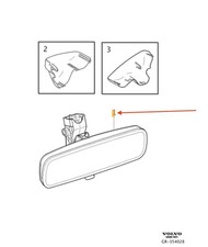 VOLVO C30 Interior Rear View Mirror With Humidity Sensor 30799777 NEW