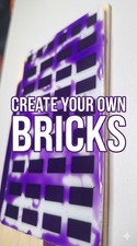 1pc Mini Tile Brick Silicone
