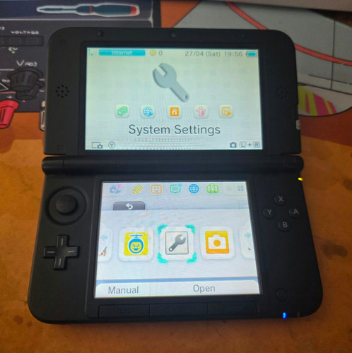 Nintendo 3ds black silver - 3ds,