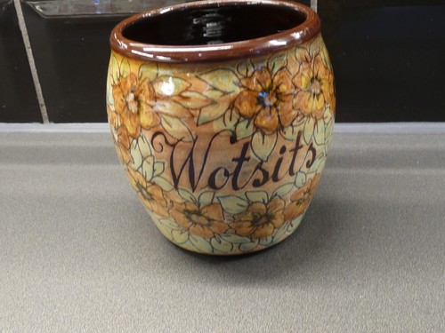 Chelsea pottery wotsits pot - pottery,