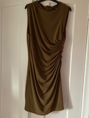 Zara khaki brown side - zara,