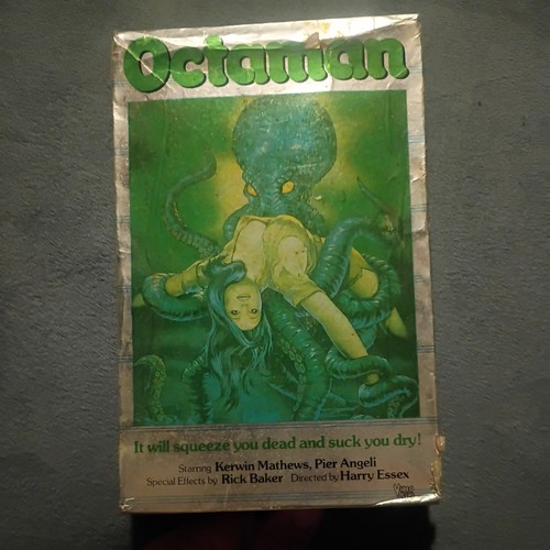 Octaman vhs video gems big - octaman, box