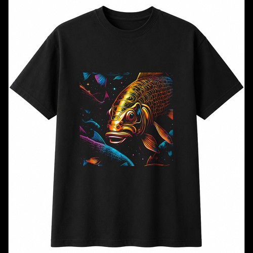 Colourful ghost carp under - colourful,