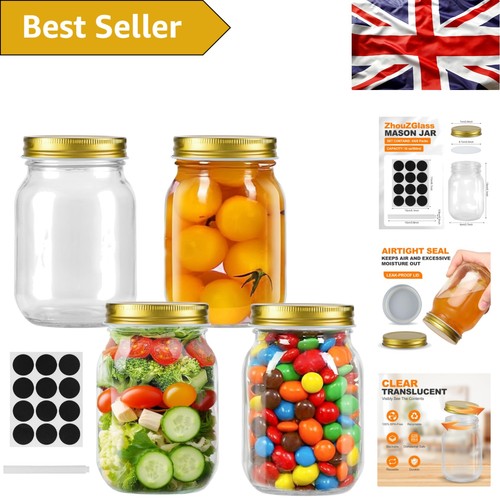 Pack clear glass jars - 16,