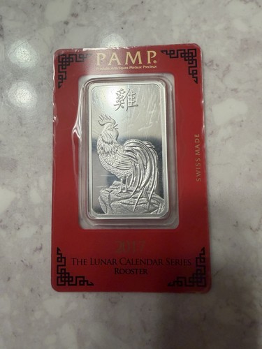2017 pamp lunar rooster - 2017, silver