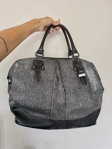 Y2k next silver metallic large - silver,