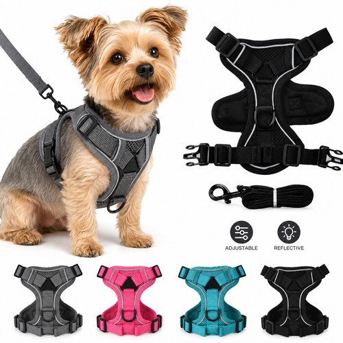 Adjustable pull pet harness - no,