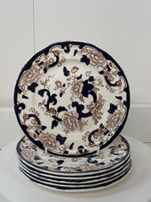 6 Very Early Masons Mandalay Side/salad Plates 17cm