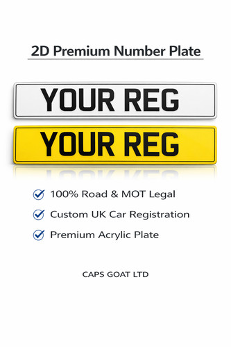 Acrylic number plates - 2d,