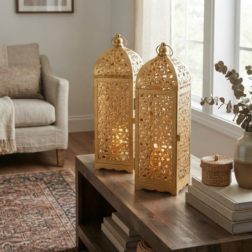 Moroccan vintage lanterns set - moroccan,