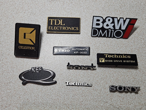 Vintage hifi original emblems - hifi,