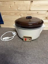 Vintage Tower Auto Slow/Slo Cooker Large 3L Brown Ceramic Slow Cooker Working