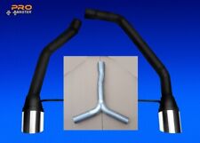 Sport Exhaust Silencer Back Box Delete Pipe Y  AUDI A5 S5 RS5 A4 S4 RS4 B8  Twin