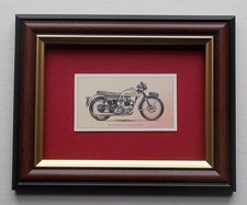 MOTOR CYCLE IMAGE FRAMED - BSA