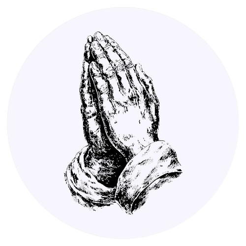 Praying hands stickers - 24, hands'