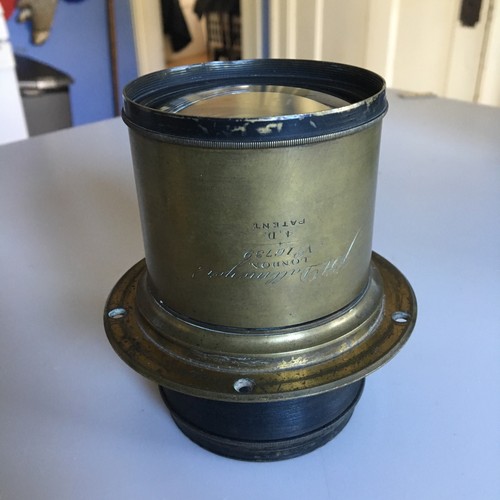 Antique brass lens - antique,