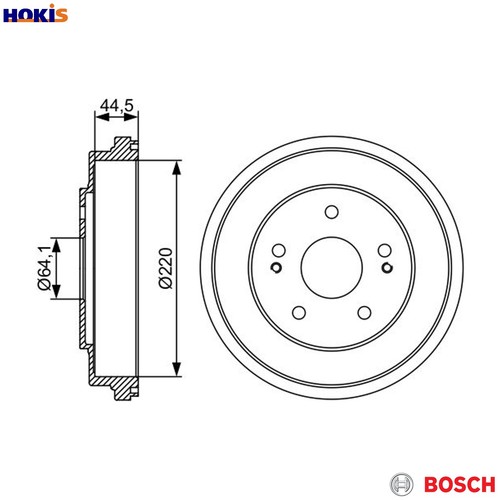 Brake drum 986 477 - 0,