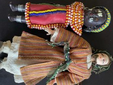 2 Vintage Dolls In National