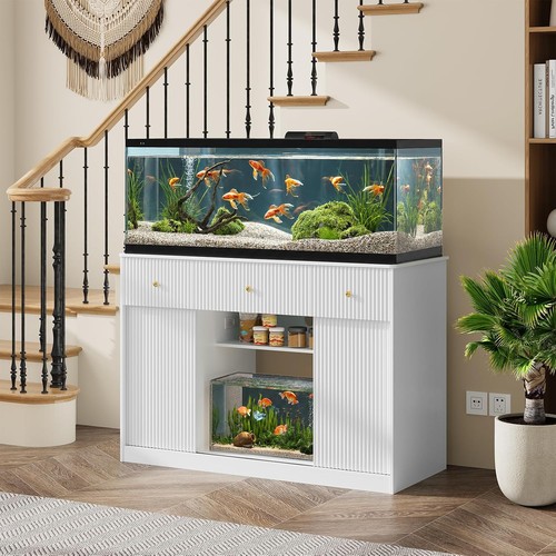 Gallon fish tank - fish, stand