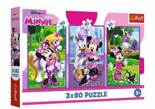 Trefl minnie friends - &, 3x80