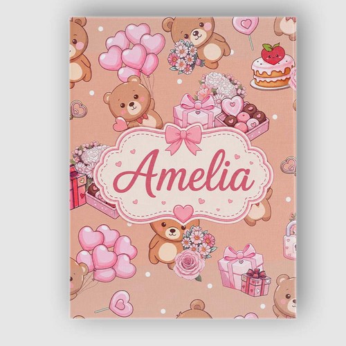 Canvas wall art custom name - custom,